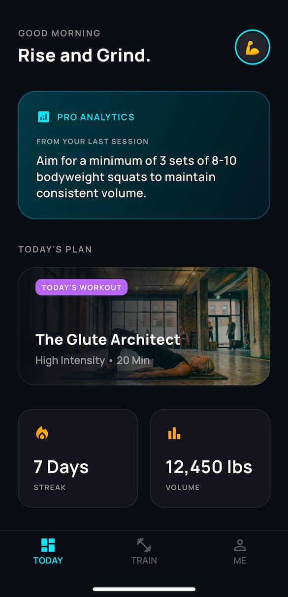 Kinetikk Home Screen